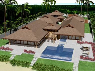 Keawakapu Beach Wailea Oceanfront Island Style Estate Site Rendering