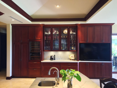 Wailea Golf Estates Maui Ocean View Home Kitchen Casework